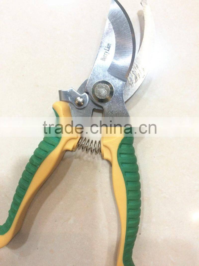 200mm spring design garden scissors tree pruner for sale