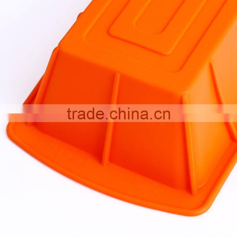 CBU23 FDA Rectangle silicone cake mould/ Pie pan
