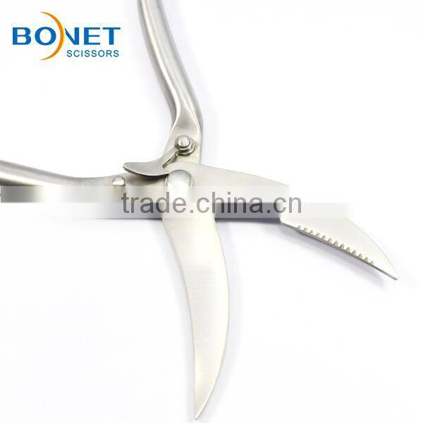SPO0001 LFGB Certificated 9-3/4" Stainless Steel magnetic kitchen poultry scissors