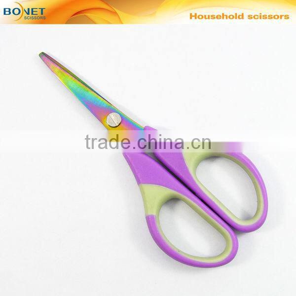SHO0024P FDA qualified 5-1/2" color blades household holiday scissors