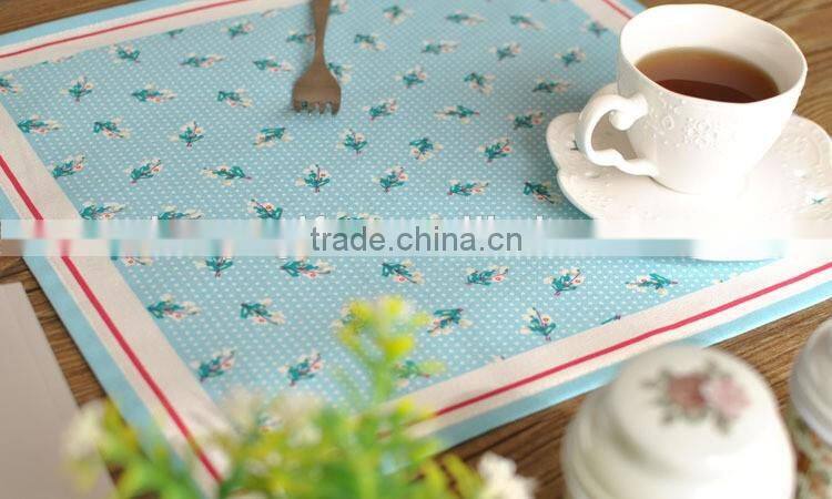 Classical European Priting Table Napkin Linen Cotton Folding Design Dinner Napkin