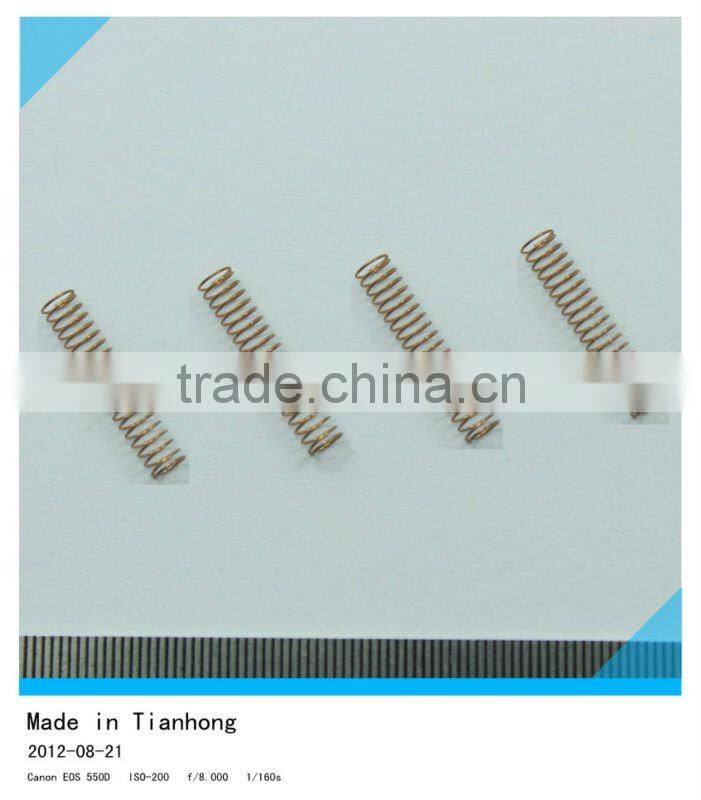 Compression springs with irregular diameters