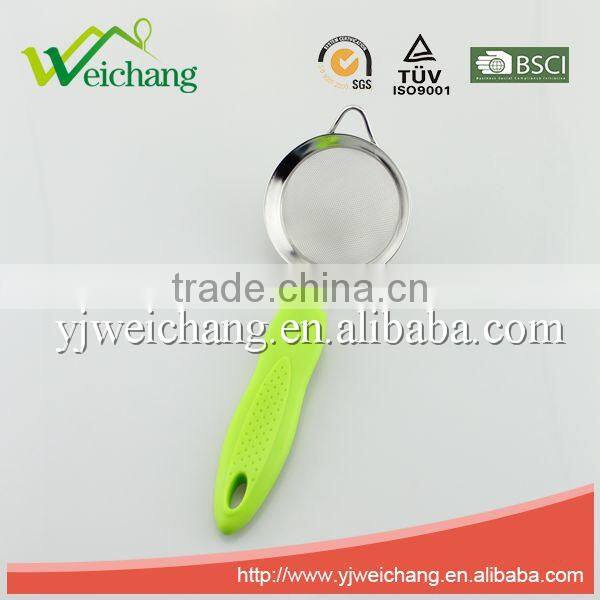 WCJ217 SKIMMER STAINLESS STEEL WITH PP HANDLE ,HOT SALE ,HIGH QUALITY