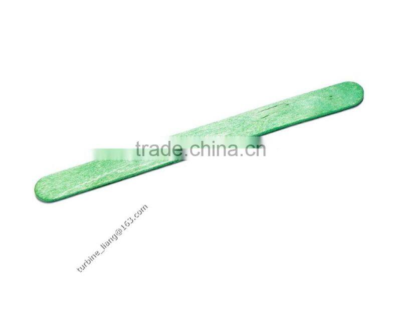 Green color wooden stick for ice cream