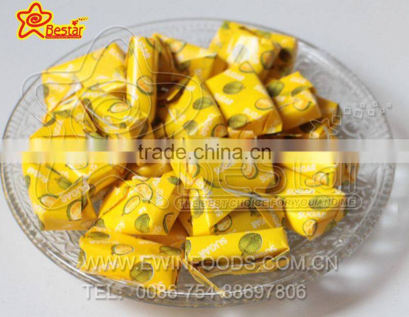 Durian Flavor Soft Chewy Candy With Tattoo