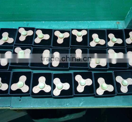 UCHOME Tri-Spinner Fidget Toy EDC HandSpinner Anti Stress Reliever And ADAD Hand Spinners With Box