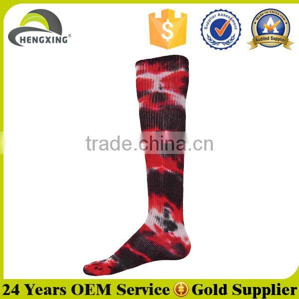 Tie dye socks custom random dyeing socks, Pad-roll dyed socks