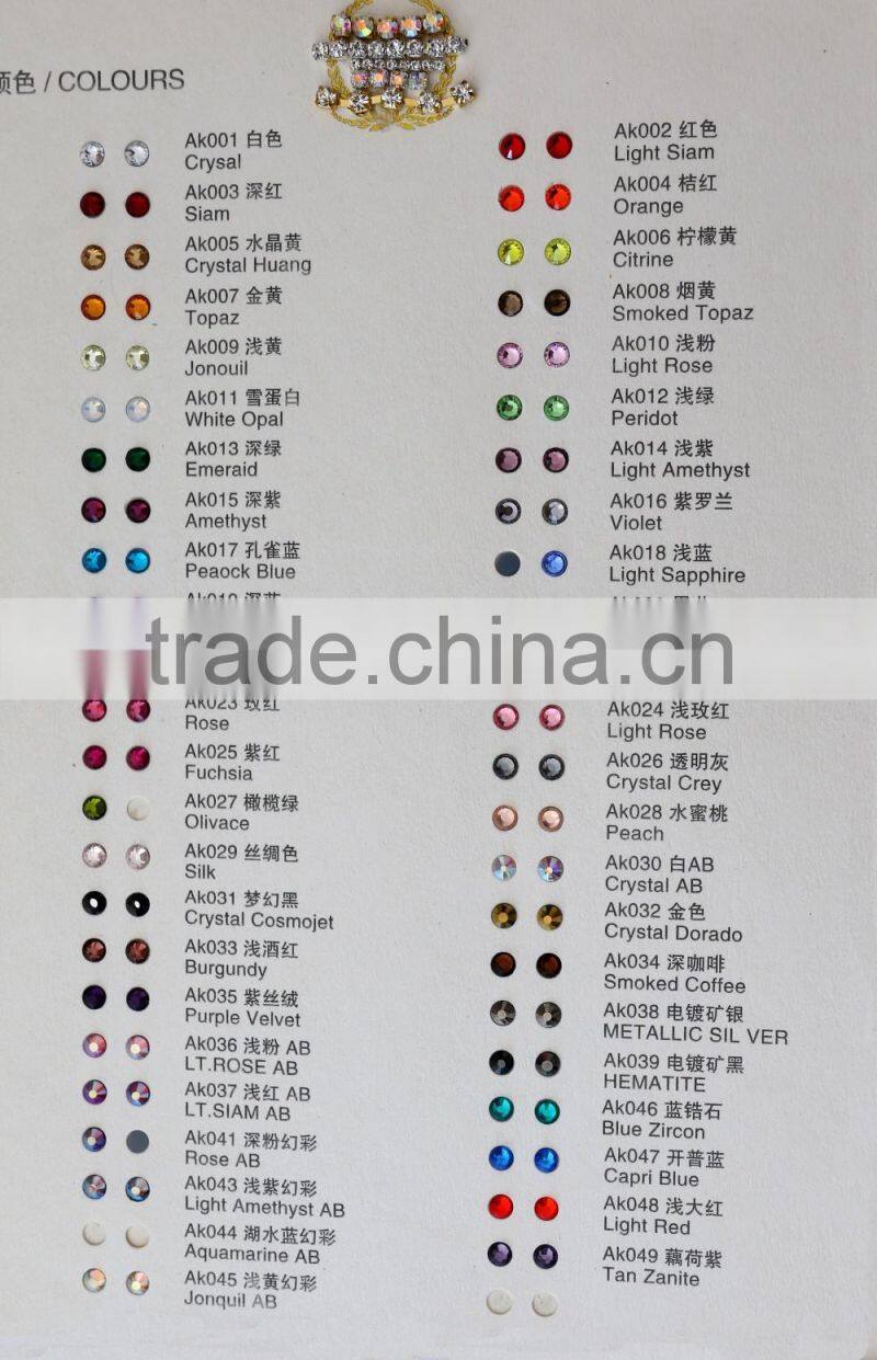 Colorful Hotfix Rhinestone Flat Back Rhinestone For Garment Dress Clothes