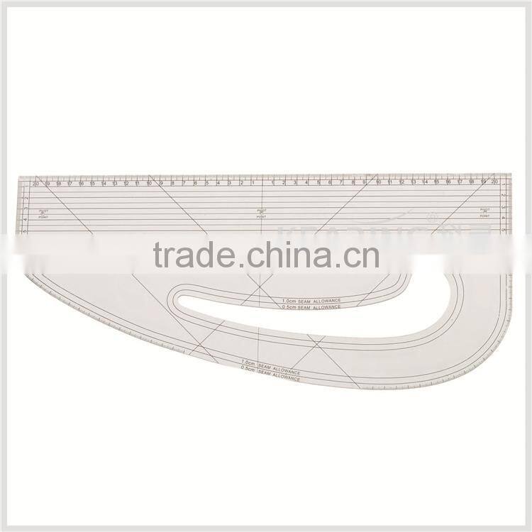 Kearing Flexible Pattern Making Ruler 1"*12" Dimension Plastic Fashion Design Straight rulers #B60