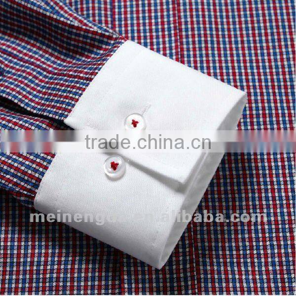 plaid stylish men shirt