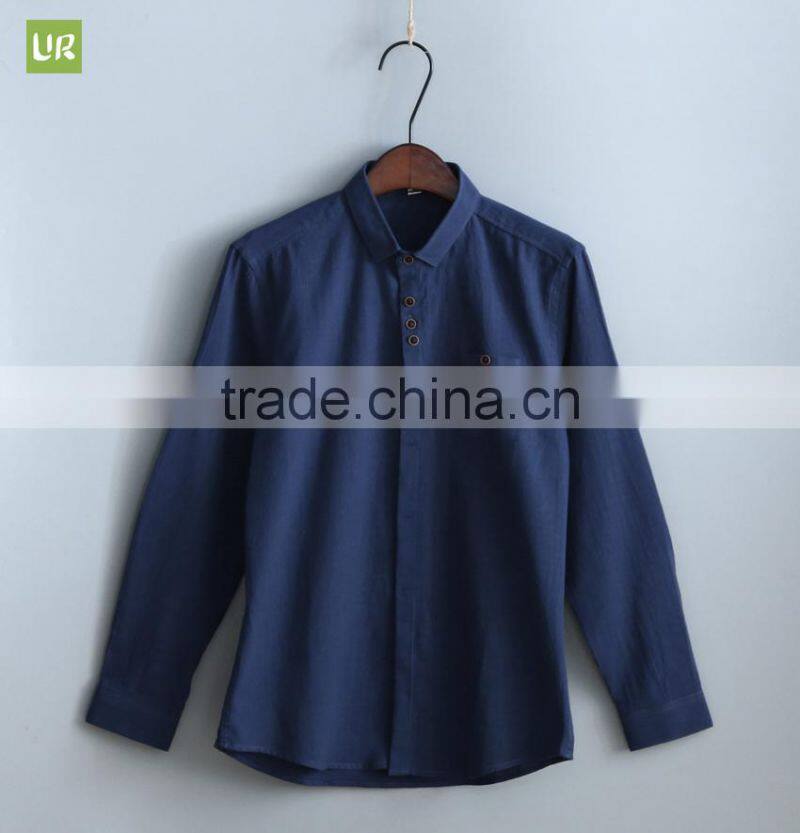 2017 factory manufacture Casual cotton long sleeve dress shirt and line shirts for man