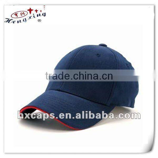 100% cotton custom snapback black baseball cap