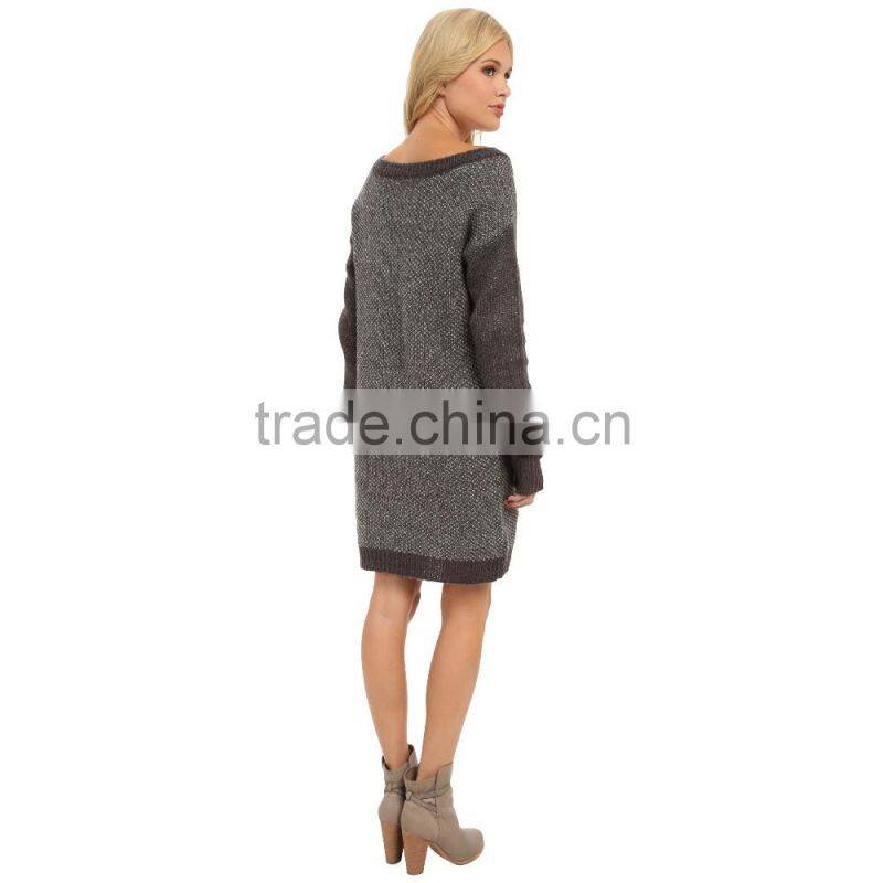 2016 Dress Round Neck Sweater Dress