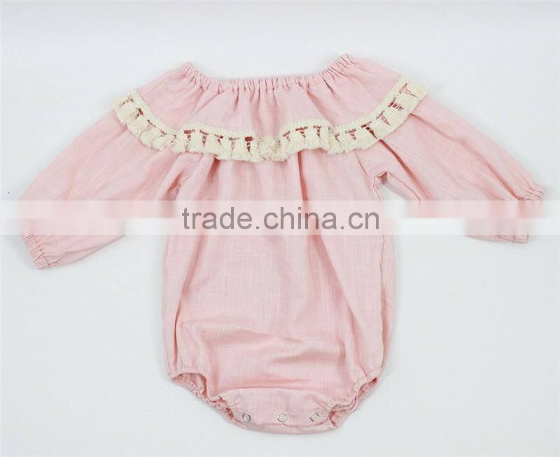 Cute cotton baby ruffle bloomer with bowknot infant diaper cover wholesale children's boutique clothes