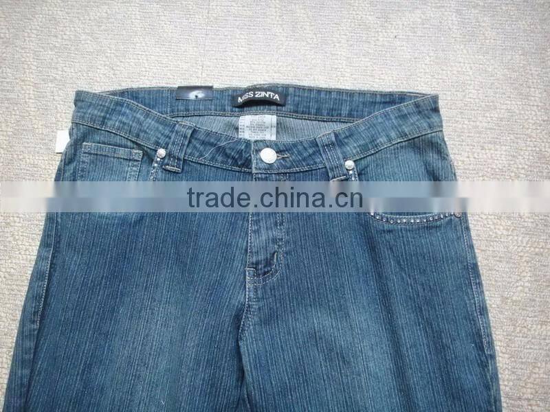 New style fashion oem ladies jeans trousers wholesale top design ripped denim jeans pants pent for women