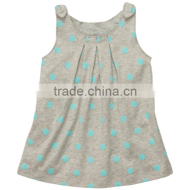 GIRLS STRIPED SLEEVELESS GOWN