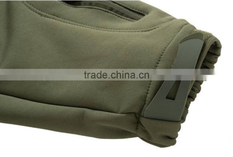 Dark Color Softshell Zipper-up Outdoor OEM Hik ing Climbing Jacket