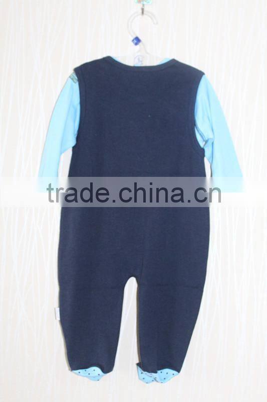 Autumn children long-sleeved conjoined shirt suits