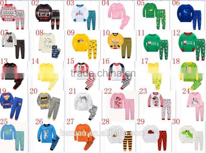 Wholesale Kids Winter Pajama 2 Pcs Set Long Sleeve Childrens26