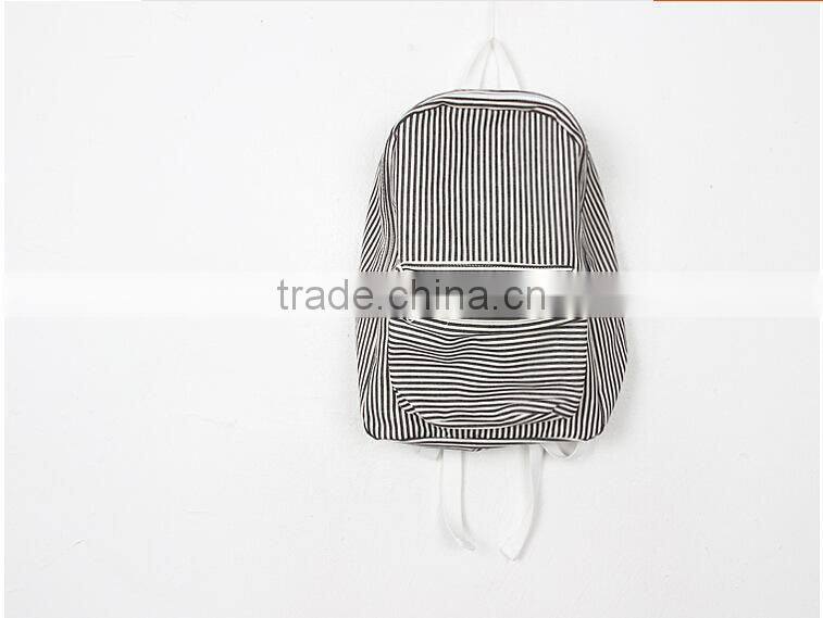 China wholesale stripe school backpacks stock