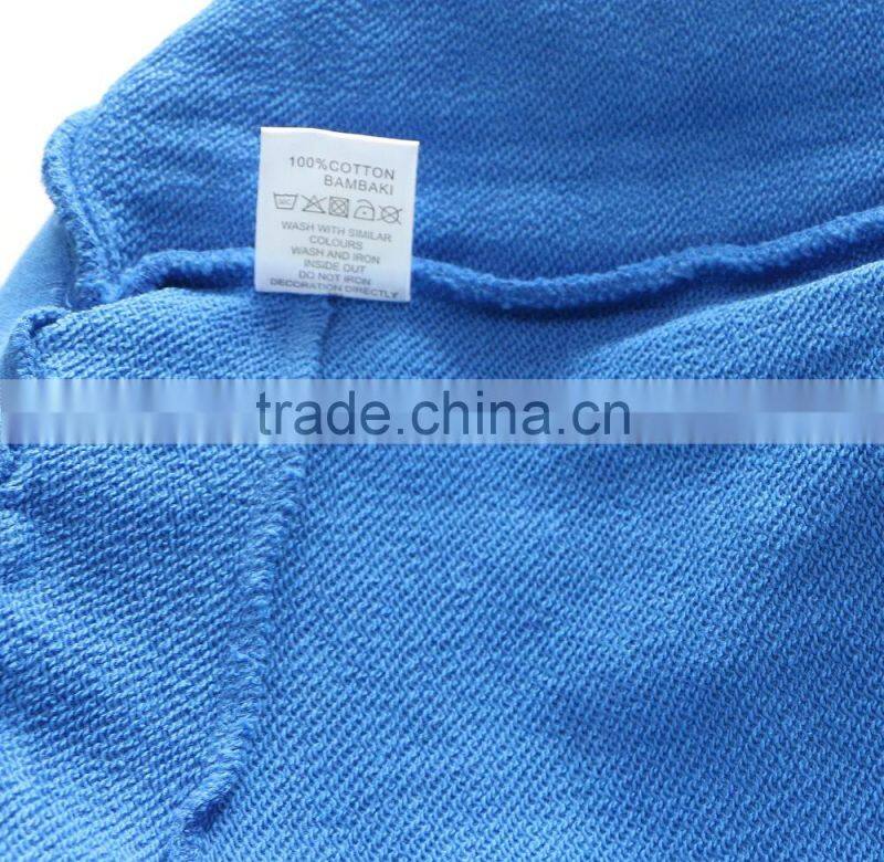 100% cotton men jogging pants with side waterproof pockets and logo print