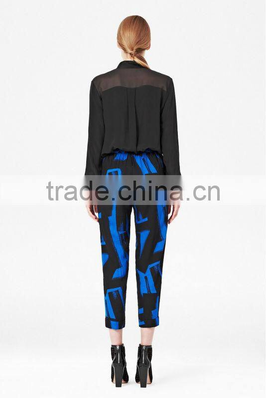 Ladies Button-Down Pure Silk Classic Shirt