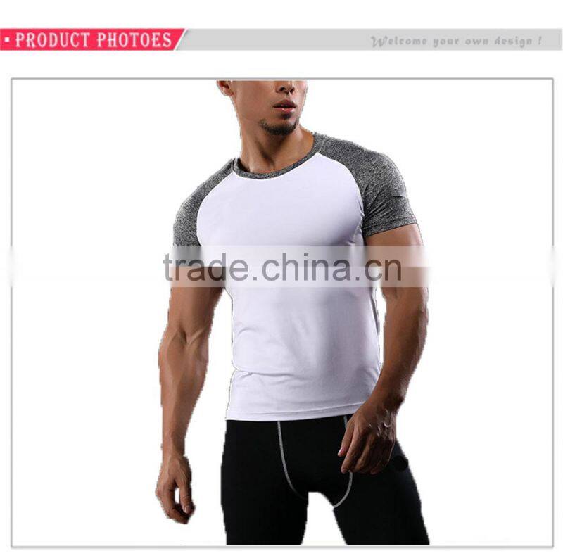 Custom Yoga Sports Wear Training Round Neck PlainT-Shirt For Men Fitness T Shirt