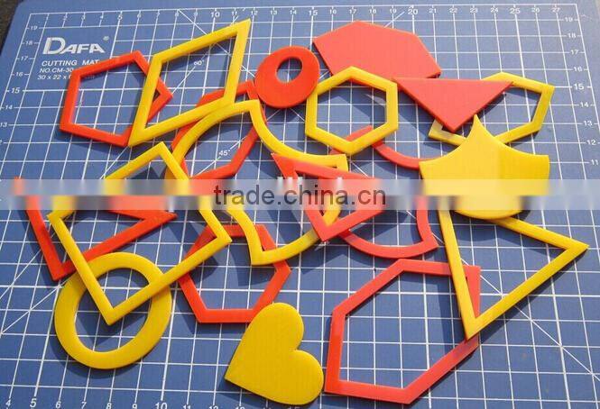 Colorful 27 styles Mixed Acrylic quilt tools/patchwork templates/DIY sewing accessory