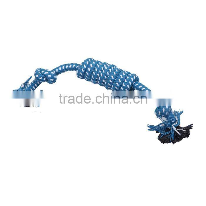 Cotton Pet Products Chew Molar Knot Toy Durable Blue