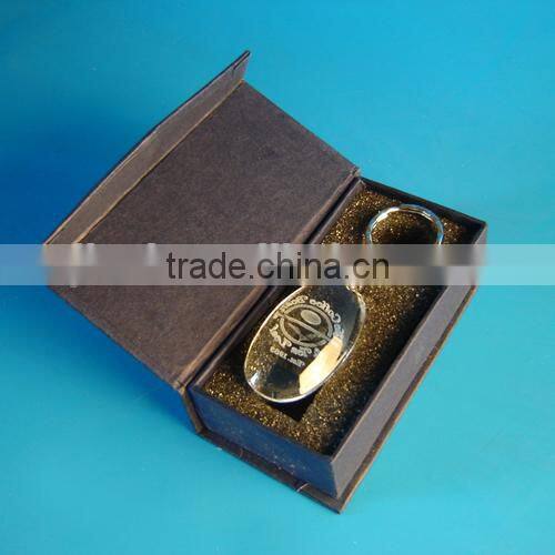 Fancy Cheap Colorful LED Crystal Keychain/Crystal Keyring/Crystal Keyholder