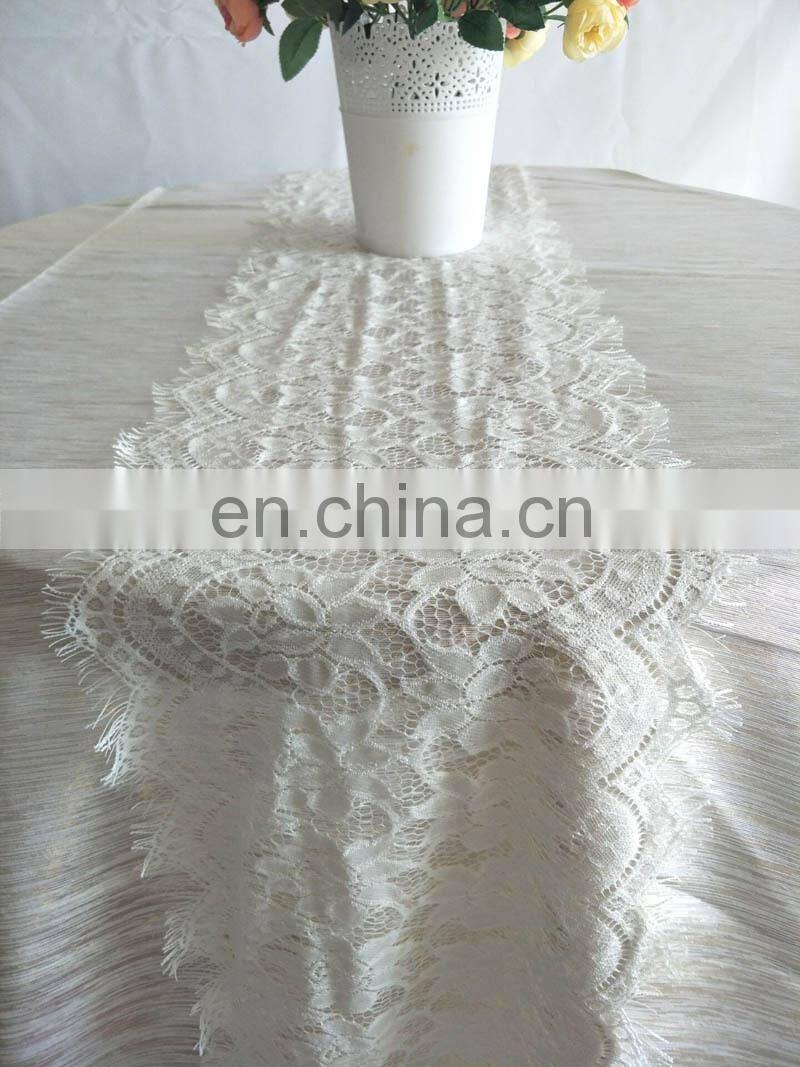 Beautiful Romantic Wedding White Lace Table Runner