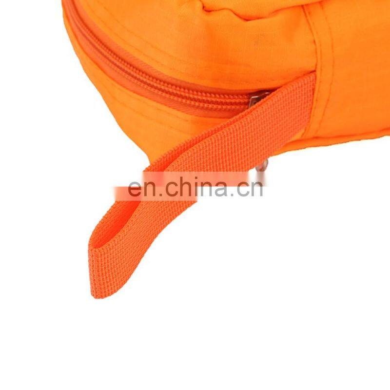 Travel Company Customized Orange Promotional Nylon Hanging Toiletry Bag