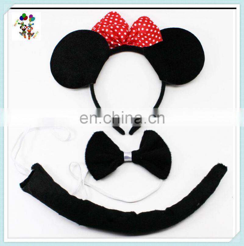 3pcs Fancy Dress Cosplay Animal Ears Party Headbands with Bow Tie HPC-0701