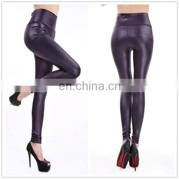 2016 Spring New Style Multi Colors Elastic Leather Leggings IN STOCK