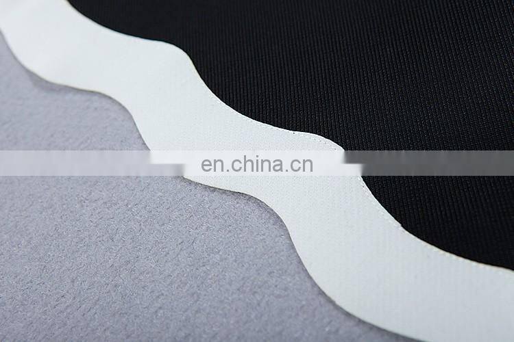 Amigo 2017 christmas tube party dresses Black and white hollow out vent Barelegged Mermaid bandage dress for women