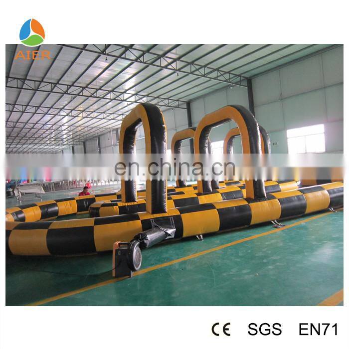 inflatable kart track, inflatable race track for kart, inflatable air tumble track