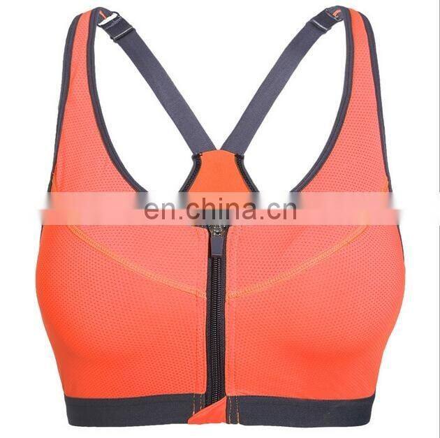 Wholesale GYM Women zip sport bra & racerback#WX0001