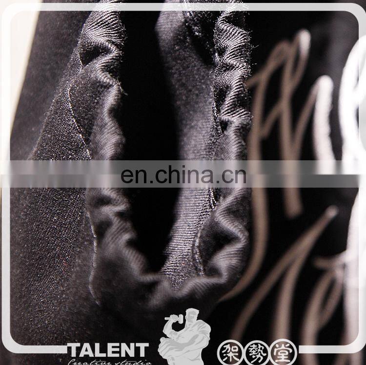 Custom embroidery logo Cloth Drawing string Bag For Promotion