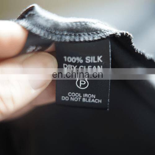 custom printing 100% cotton washing label