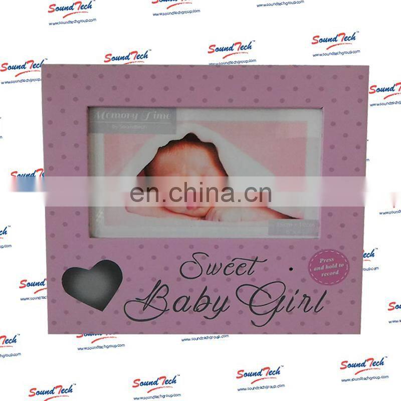 decorative christmas gift boxes with photo frame voice recrecord module, gift boxes