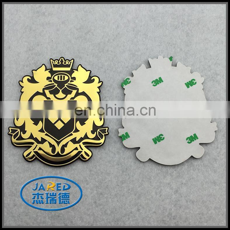 cheap customized shape aluminum printing shining finish wine label