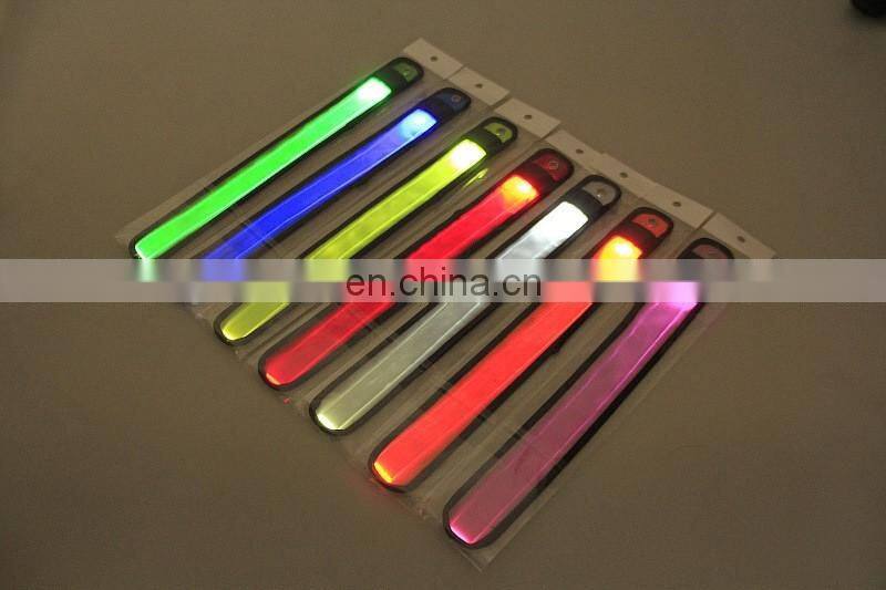 high quanlity LED custom slap bracelets armbands for running