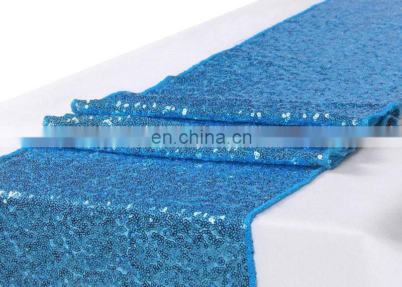 sequin table runner for banquet decoration