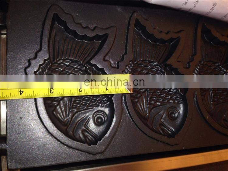 2018 Fast Food High Efficiency Ice Cream Taiyaki Machine/Big Fish Shaped Cake Mould/Open Mouth Taiyaki Maker