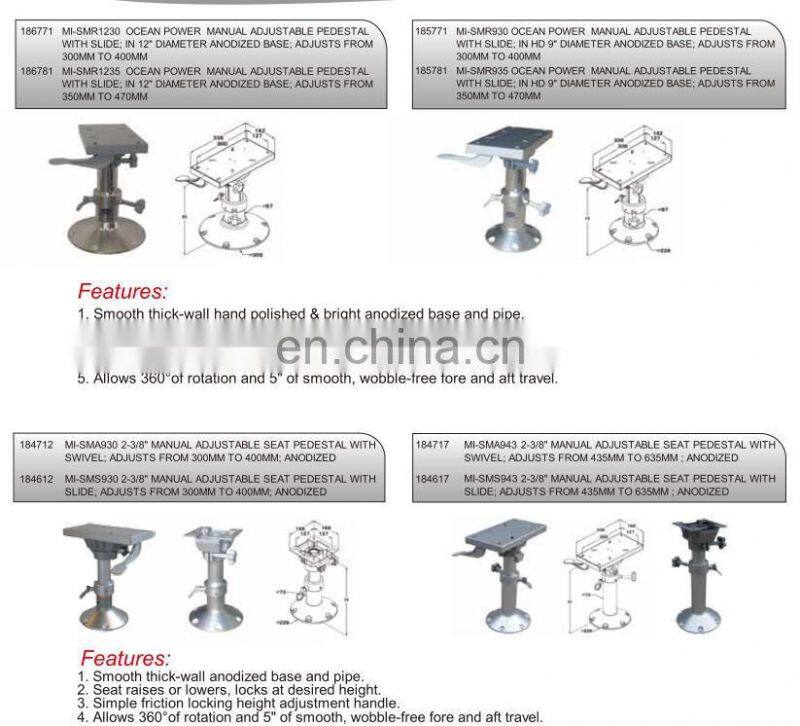 Adjustable Boat Seat Pedestal