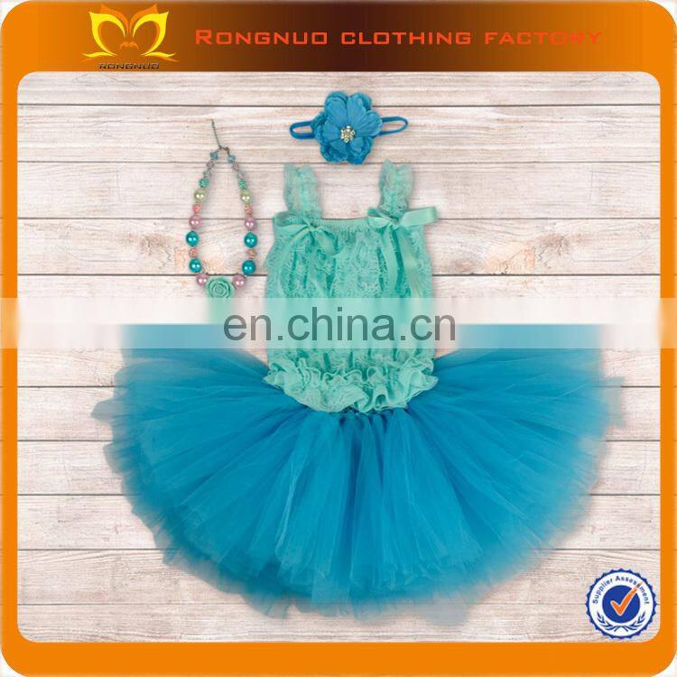 One Piece Girls Party Dress Kids Tulle Dress Sample Kids Dress
