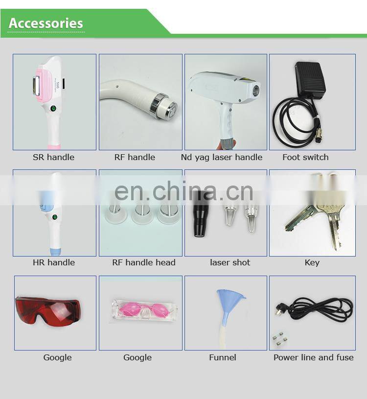 Newest model shr opt e-light ipl hair removal machine pain free opt SHR laser rf