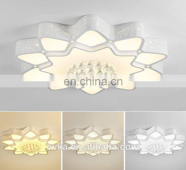 Creative Crystal Star Children's Room Acrylic led Ceiling Light Bedroom Light