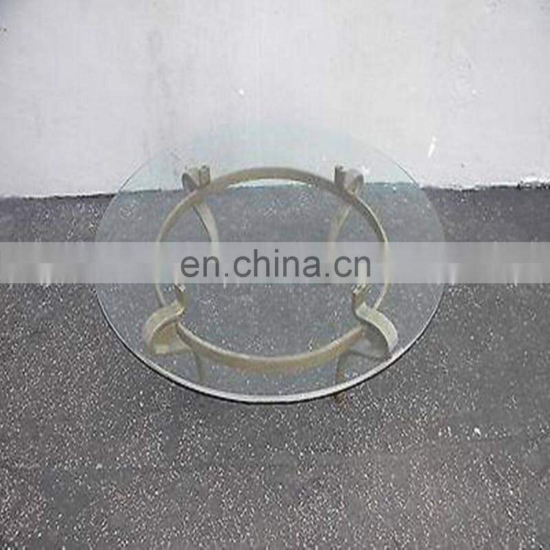 round shape tempered table glass