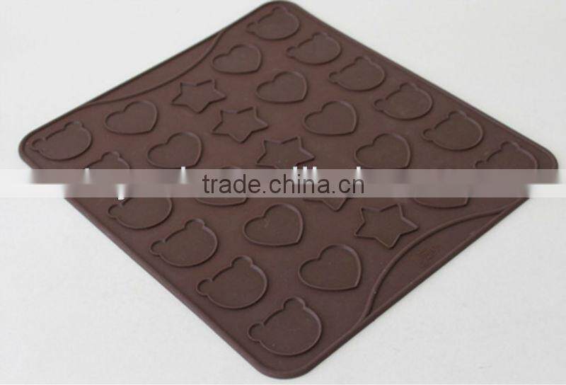 Silicone macaron mould